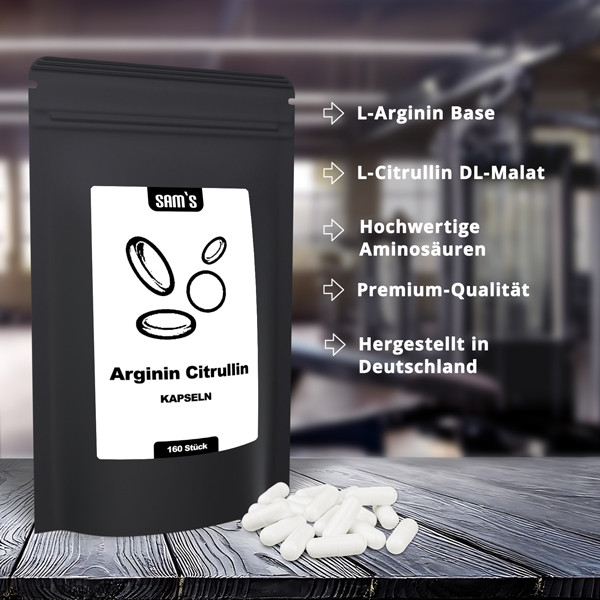 Arginin Citrullin Kapseln